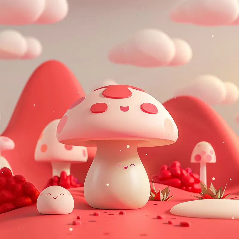 Cheerful 3D Whimsical Landscapes