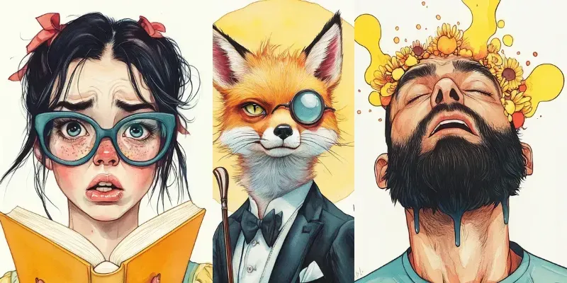 Whimsical Pop Surrealism Characters generated by undefined