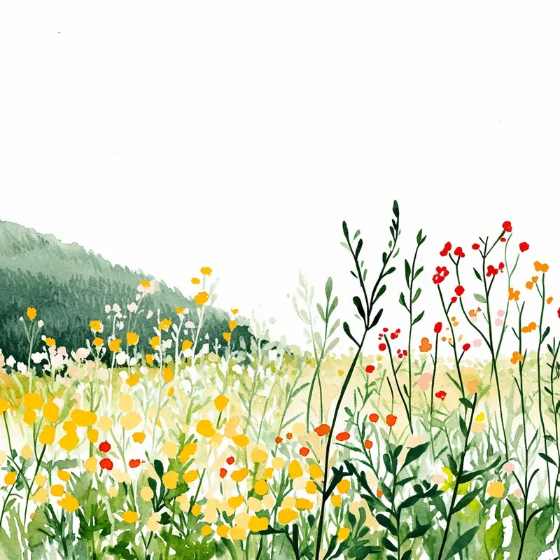 Ethereal Nature Watercolor Art
