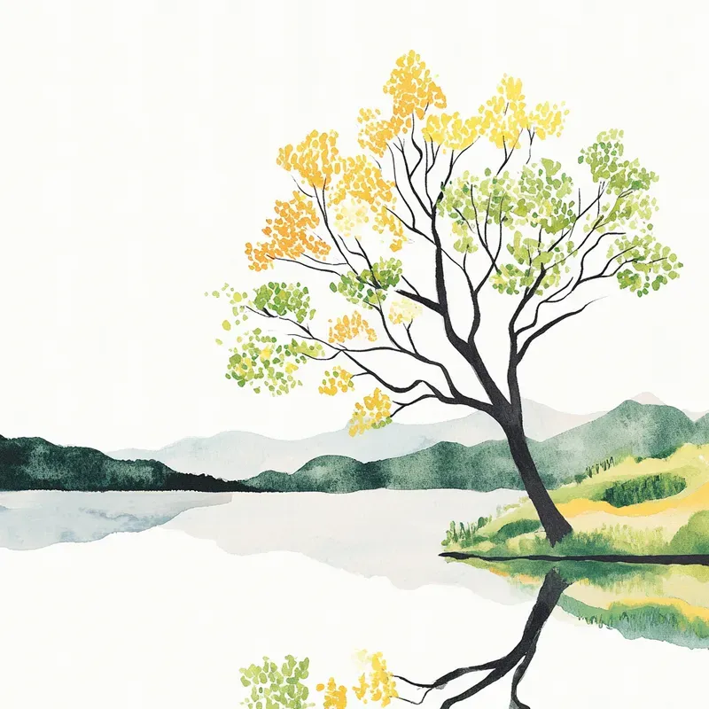 Ethereal Nature Watercolor Art