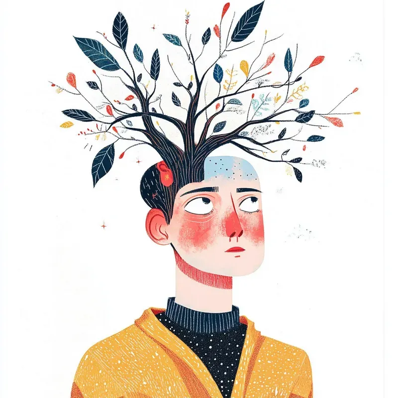 Minimalist Surrealism Line Art