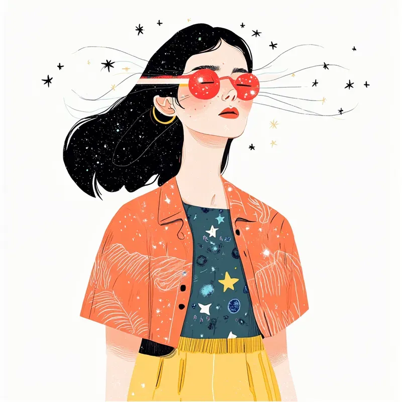 Minimalist Surrealism Line Art