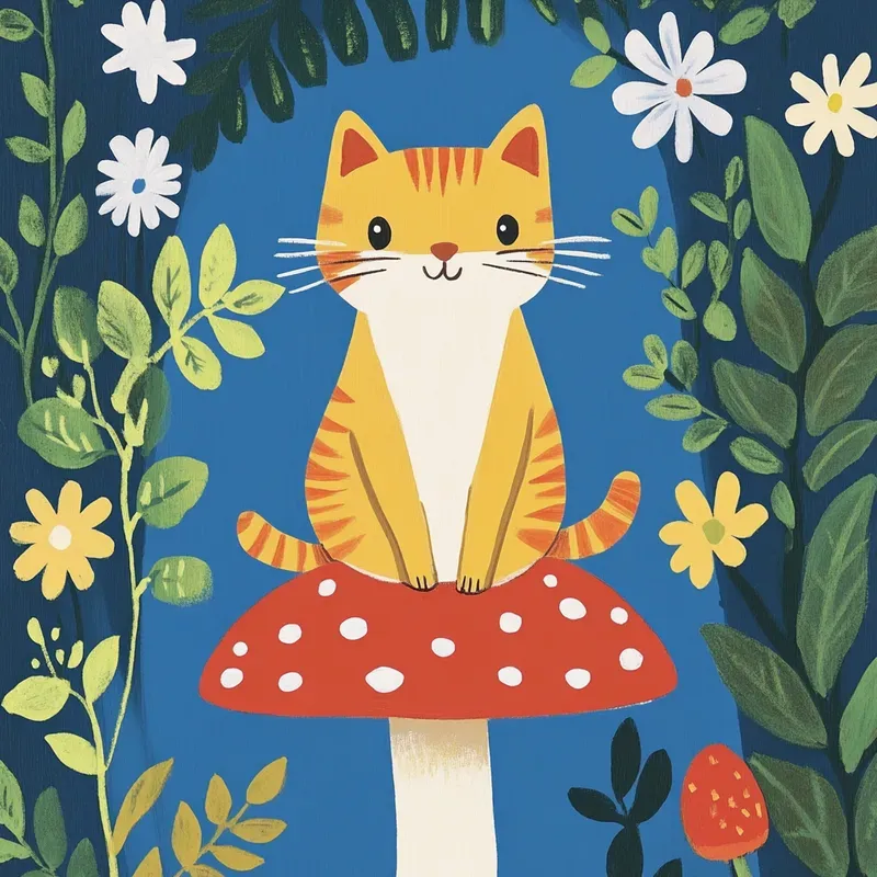 Whimsical Folk Art Illustrations
