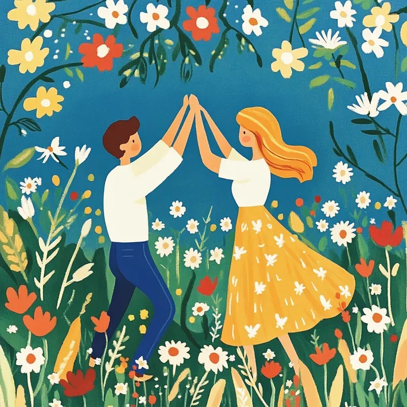 Whimsical Folk Art Illustrations