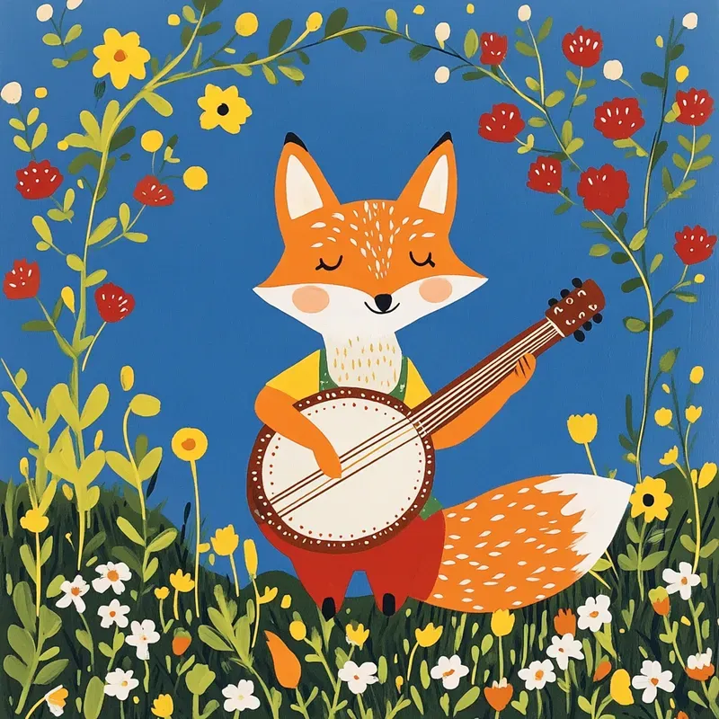 Whimsical Folk Art Illustrations