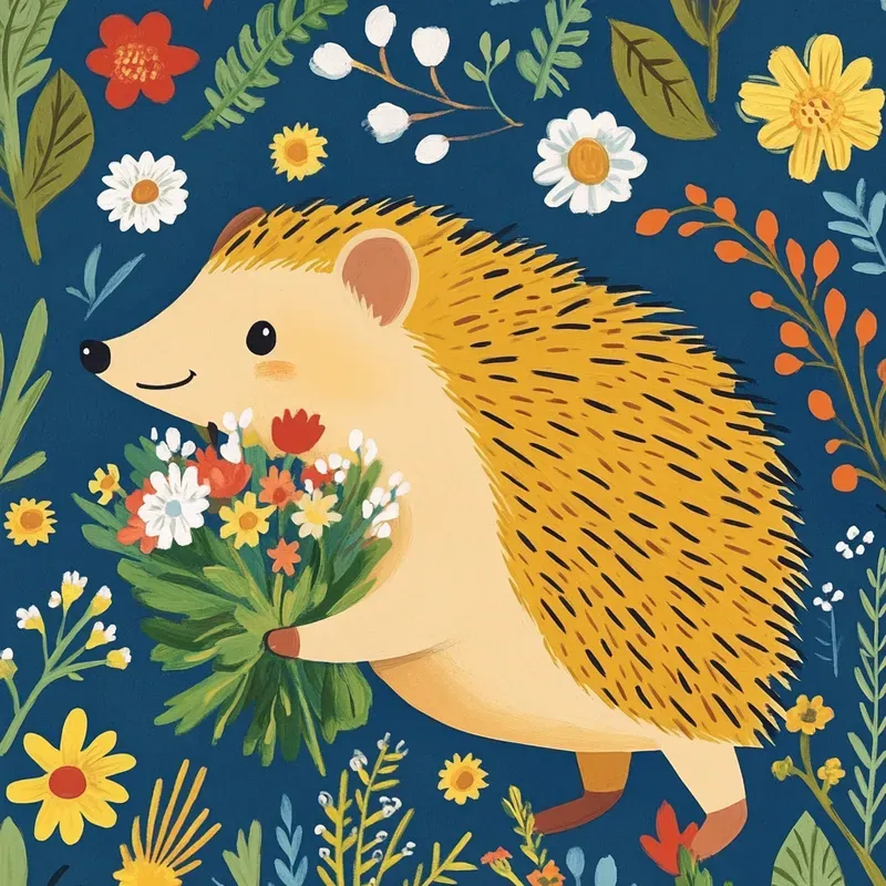 Whimsical Folk Art Illustrations