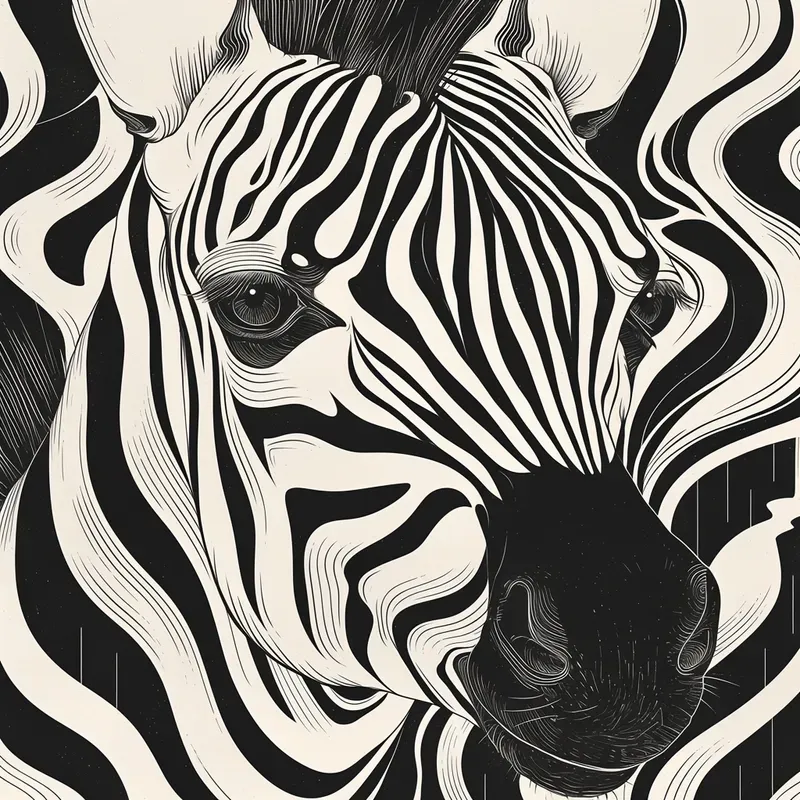 Elegant Black White Line Art Patterns