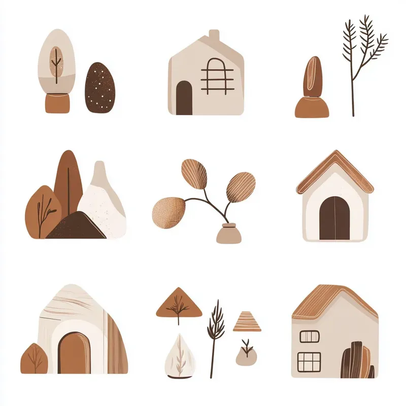 Boho Minimalist Icon Sets