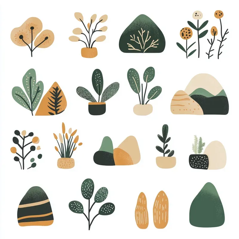 Boho Minimalist Icon Sets
