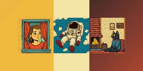 Surreal Indie Comic Illustrations generated by midjourney