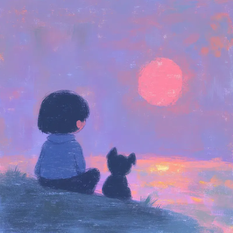 Whimsical Animeinspired Pastel Scenes