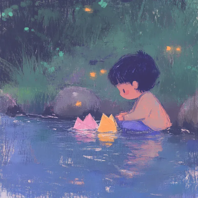 Whimsical Animeinspired Pastel Scenes