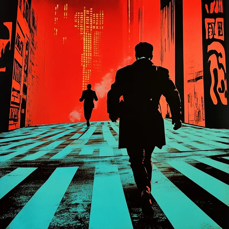 Noir Cyberpunk Cinematic Movie Posters