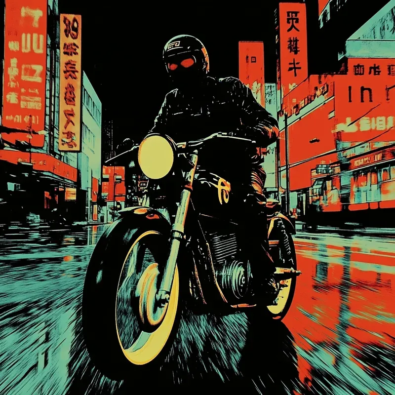 Noir Cyberpunk Cinematic Movie Posters