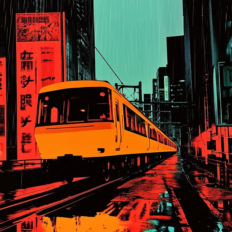 Noir Cyberpunk Cinematic Movie Posters