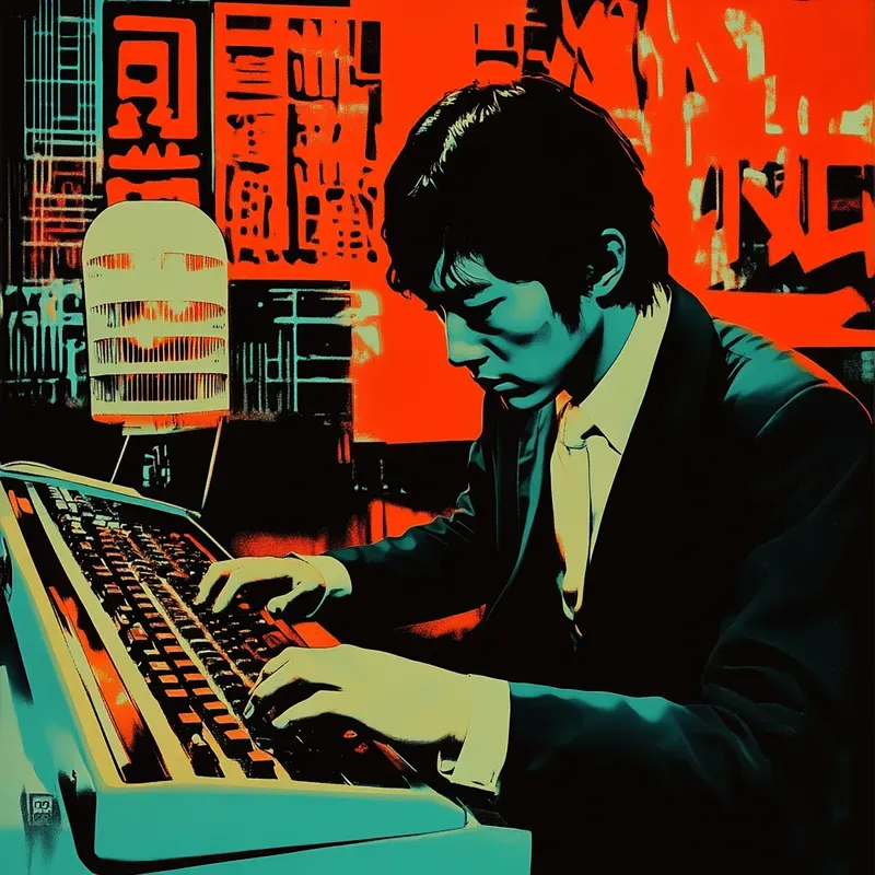 Noir Cyberpunk Cinematic Movie Posters