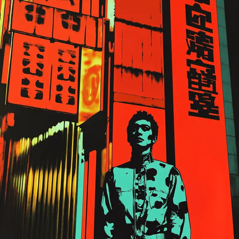Noir Cyberpunk Cinematic Movie Posters