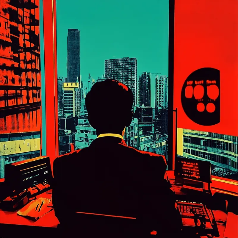 Noir Cyberpunk Cinematic Movie Posters