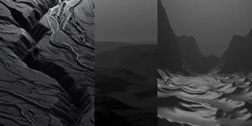 Monochrome Landscapes generated by dalle