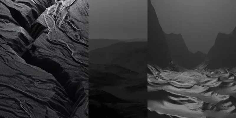 Monochrome Landscapes generated by undefined