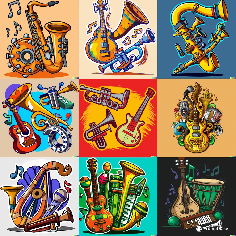 Cartoon-style T-shirt Illustrations