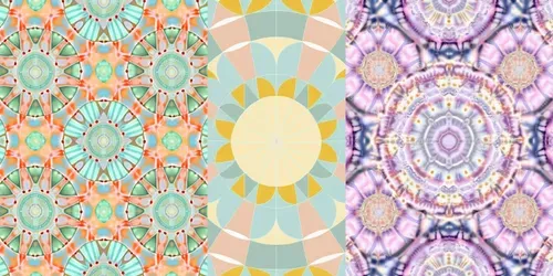 Modern Buddhist Mandala Patterns generated by midjourney