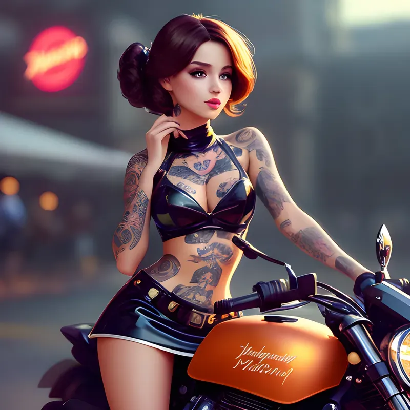 Young Hot Tattooed Women