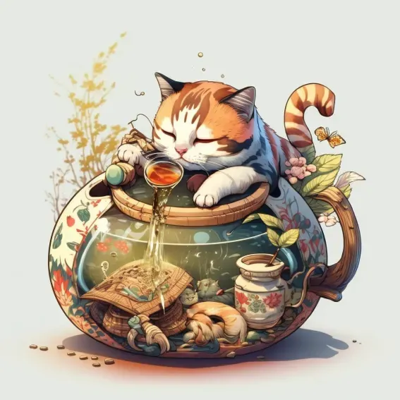 Japanese Themed Cats