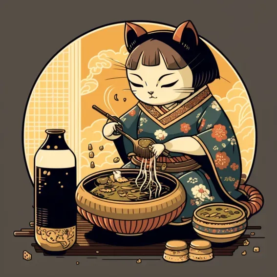 Japanese Themed Cats