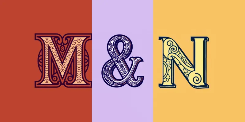 Intricate Book-style Typographic Letters generated by undefined