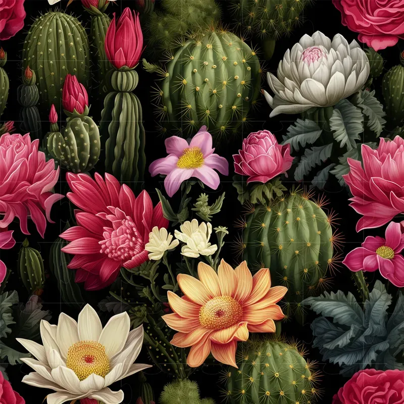 Classical Dark Floral Botanical Patterns