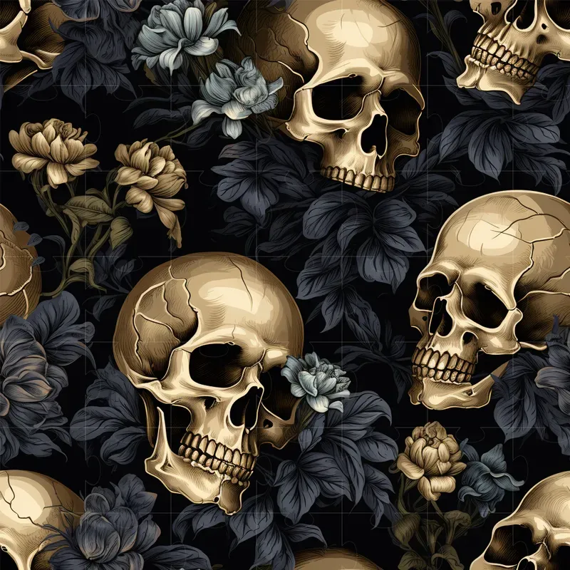 Classical Dark Floral Botanical Patterns