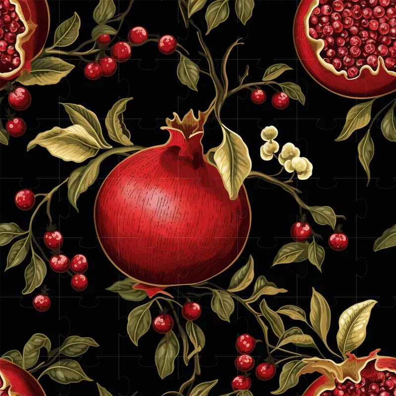 Classical Dark Floral Botanical Patterns