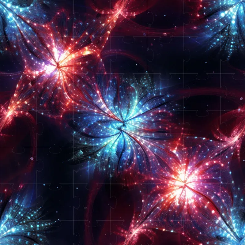 Abstract Colorful Repeating Patterns