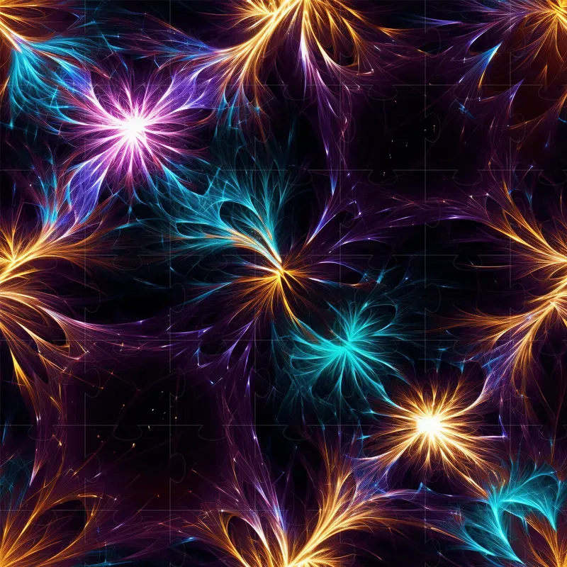 Abstract Colorful Repeating Patterns