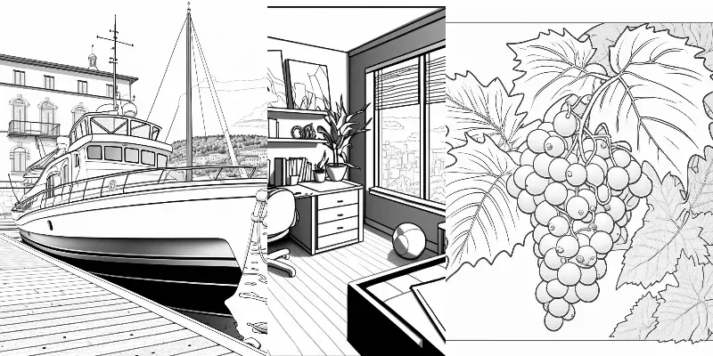 Medium Difficulty Coloring Books generated by undefined