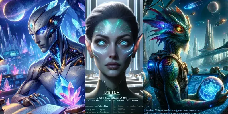 Extraterrestrial Character Archetypes generated by undefined