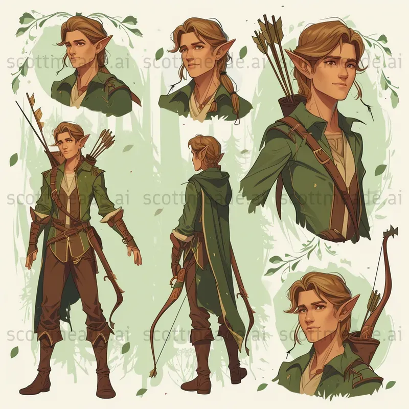 Consistent Character Sheet Poses