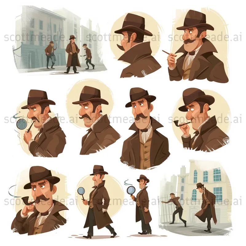 Consistent Character Sheet Poses
