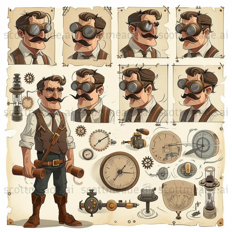 Consistent Character Sheet Poses
