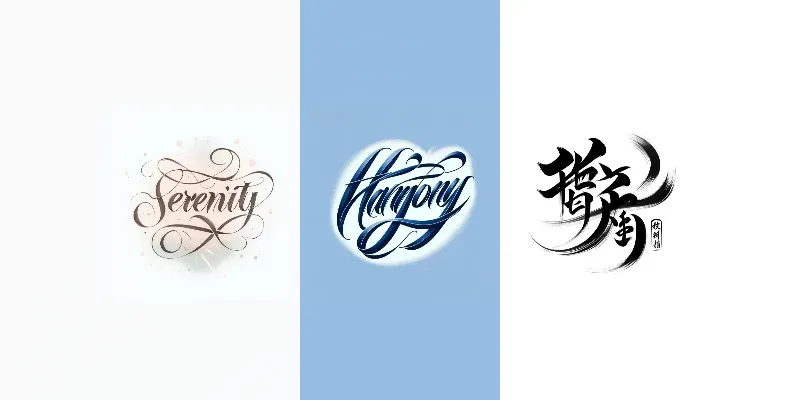 Elegant Calligraphy Art Composer generated by undefined
