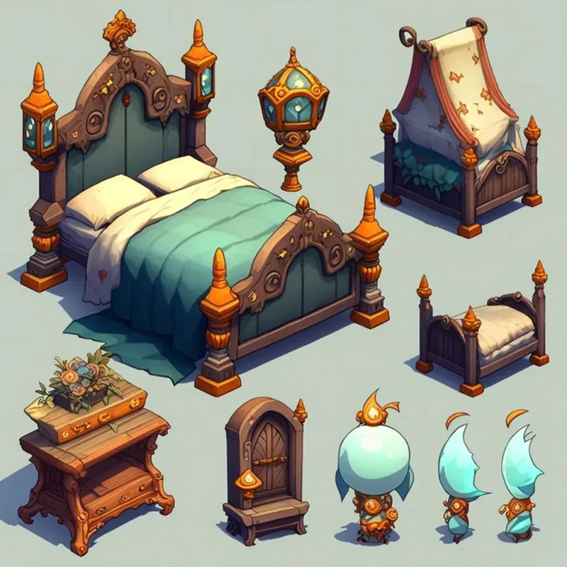 Game Environment Assets And Buildings