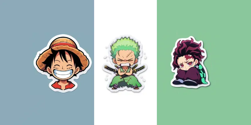 Cute Kawaii Anime Stickers generated by undefined