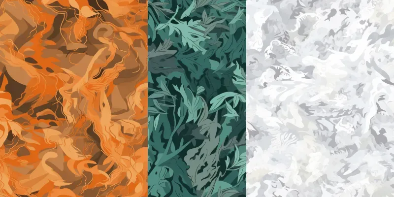 Camouflage Patterns generated by undefined