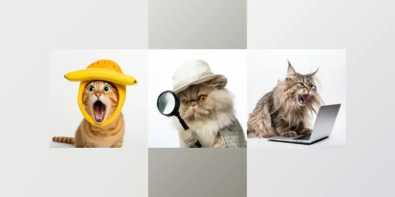 Funny Cat Meme Cutout Stickers generated by undefined