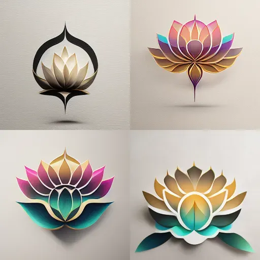 3D Lotus Logo