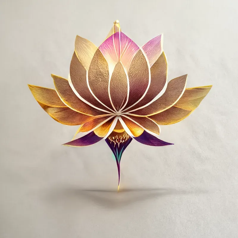 3D Lotus Logo