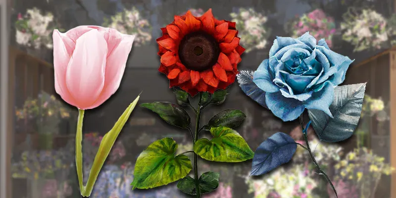 3D Watercolor Flowers generated by undefined