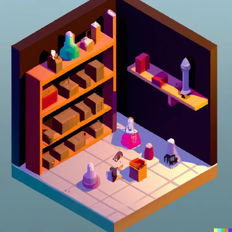 Mini Room With Books And Potions