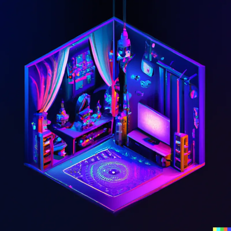 Tiny Isometric Room Fantasy Style